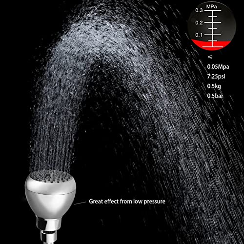 Nuodan High Pressure Shower Head - Powerful Bathroom Pressure Boosting Showerhead - Perfect Universal Replacement for Rain Shower Heads(Chrome) - Image 2