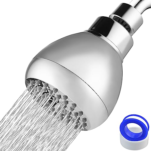 Nuodan High Pressure Shower Head - Powerful Bathroom Pressure Boosting Showerhead - Perfect Universal Replacement for Rain Shower Heads(Chrome) - Image 1