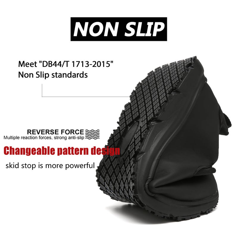 Ulogu Non Slip Work Shoes for Women Waterproof Slip Resistant Chef Kitchen Restaurant Food Service Zapatos de Trabajo para mujere antideslizante para cocina Black - Image 5