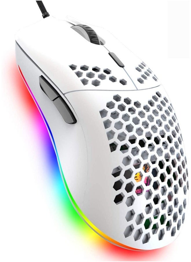NIBEMINENT Wired Mouse White 