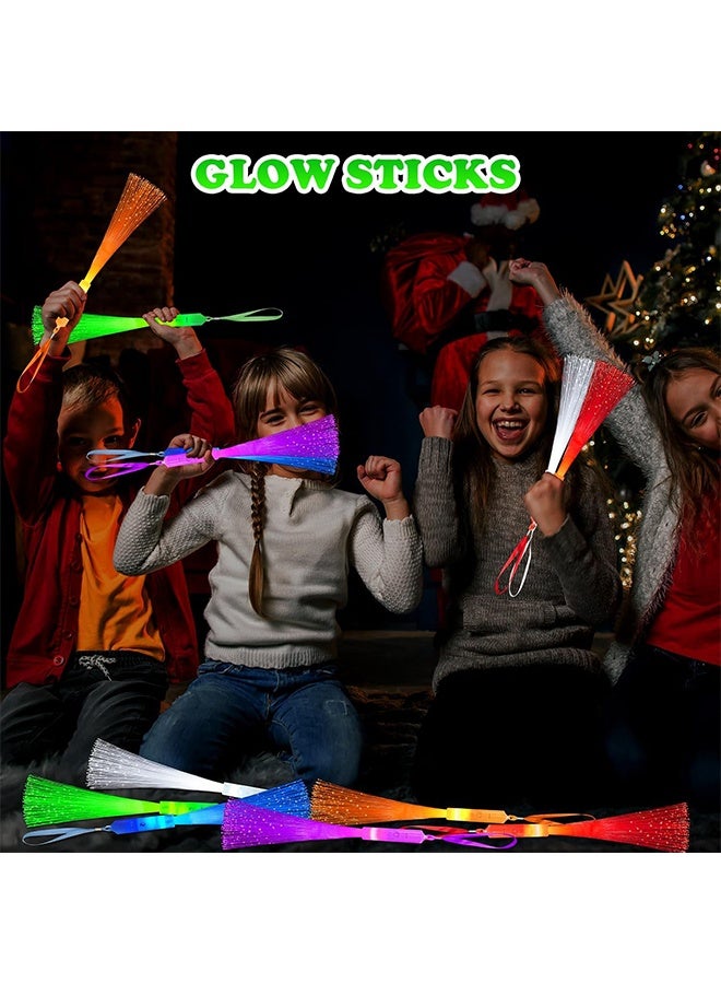 6-Pack Glowing Stick Toys, Party Gifts for Children, Fiber Optic Wand Fireworks Sticks Suitable for Toddlers, Neon Accessory Decorations, Ideal for Festivals, Carnivals, Weddings, Birthdays, and Camping (Colors Random) - Image 5