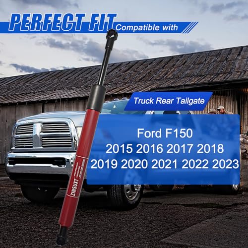 ZINSUXT Tailgate Assist for Ford F150 2015-2023, Pickup Truck Tailgate Lift Assist Tailgate Damper Fits Ford F-150 2015 2016 2017 2018 2019 2020 2021 2022 2023 (red) - Image 2