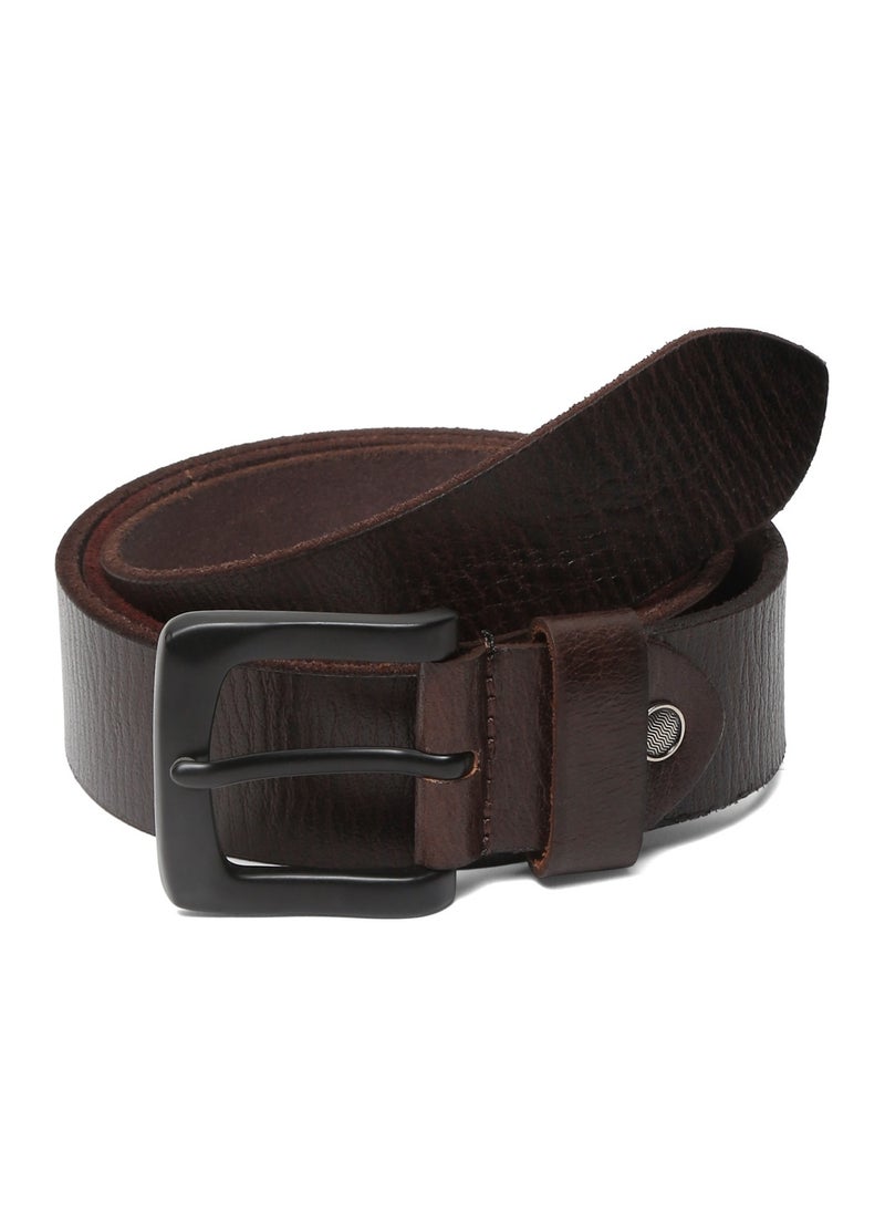 TEAKWOOD - Real Genuine Leather Brown Casual Belt for Men - Image 1