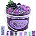 LAWOHO Clear Slime for Kids Purple Grape Slime Kit for Girls Boys Age 812 Crunchy Slime with Jelly Cubes Non Stick Slimes with 8 Packs Cute Add Ins Kids Party Favors Birthday - Image 2