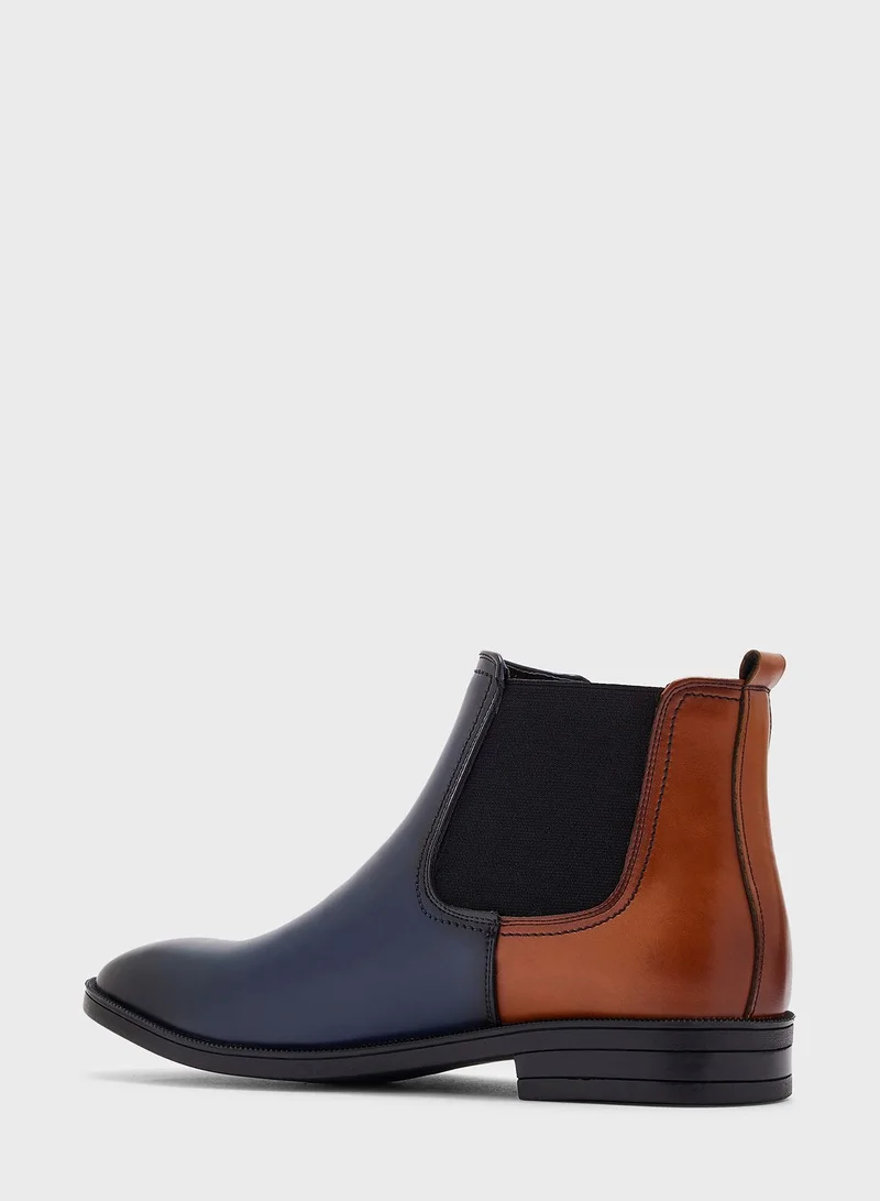 Robert Wood Colour Block Chelsea Boots