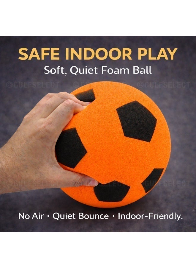 GULFSELECT Soccer Practice Sponge Foam Training Football, Soft Silent Indoor Soccer Ball, Noiseless Bounce, Non Marking TPU Material, Indoor Practice Ball - Image 4