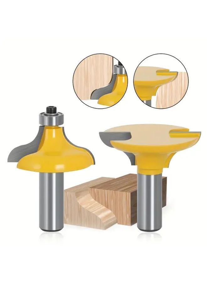 12.7mm Shank Solid Wood Door Frame Tenon Joint Knife Woodworking Milling Cutter - Image 2