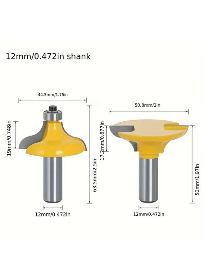 12.7mm Shank Solid Wood Door Frame Tenon Joint Knife Woodworking Milling Cutter - Image 5