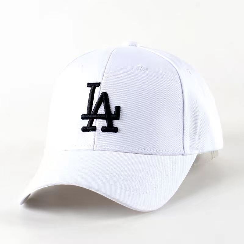 European and American Trendy Brand La Baseball Cap for Men and Women with Letter Embroidery Large Logo Sunshade Hat Korean Style Duckbill Cap Cross-Border Pure Cotton Hat Royal blue  - Image 2