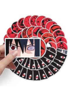 50-Pcs Naruto Sharingan Anime Stickers Doodle Stickers Cool Waterproof Vinyl Stickers