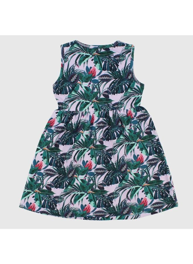 Our kids Leafy Sleeveless Dress - Image 2