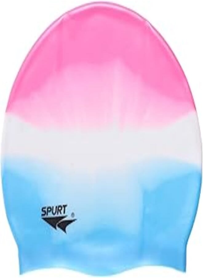 Spurt SPURT 18D-059 Silicone Swimming Cap in Folder Multi-Color 