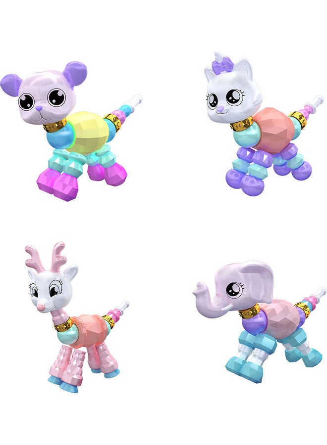 NIBEMINENT 4-Piece Twisted Animal Bracelet Set 26x4x19cm - Image 1