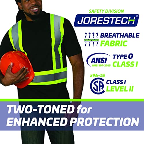 JORESTECH Safety Short Sleeve Work T Shirt with Reflective X in Back, CSA and ANSI Compliant - Image 4