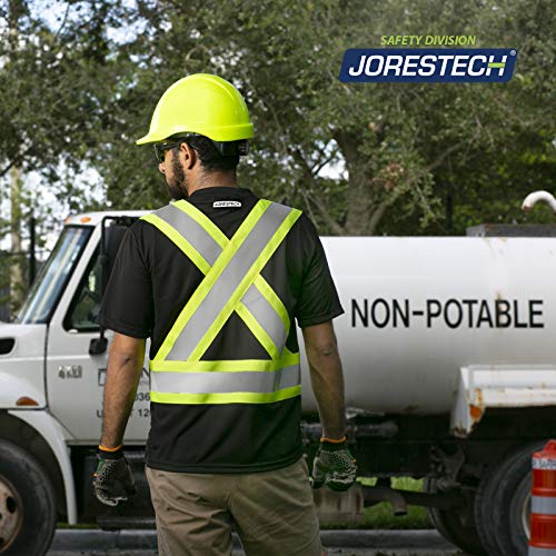 JORESTECH Safety Short Sleeve Work T Shirt with Reflective X in Back, CSA and ANSI Compliant - Image 5