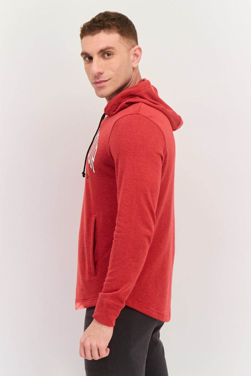UNDER ARMOUR Men Sportswear Fit Long Sleeves Outdoor Hoodies, Red - Image 2