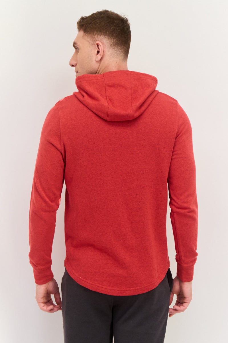 UNDER ARMOUR Men Sportswear Fit Long Sleeves Outdoor Hoodies, Red - Image 3