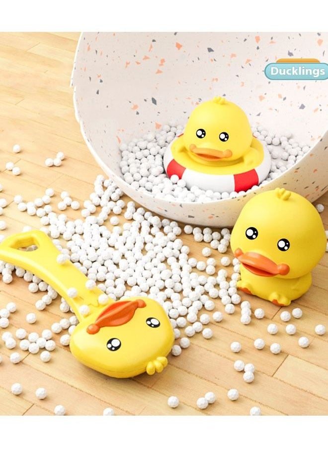 ZCM-HAPPY - children's Bath Duck Toy Set water 8-piece set clockwork duck swimming water spray gun shower toy - Image 1