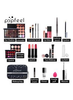 Professional Makeup Kit for Women Full Kit, Makeup Set Cosmetic Make Up Kit with Makeup Bag Include Eyeshadow Palette Makeup Brushes Set Lipstick Lip Gloss Foundation Concealer 25 Pcs Set - pzsku/Z7428E5C2148D9EAEB7BFZ/45/_/1710495956/b7db95ac-e329-4616-95c8-11778f6f12ee