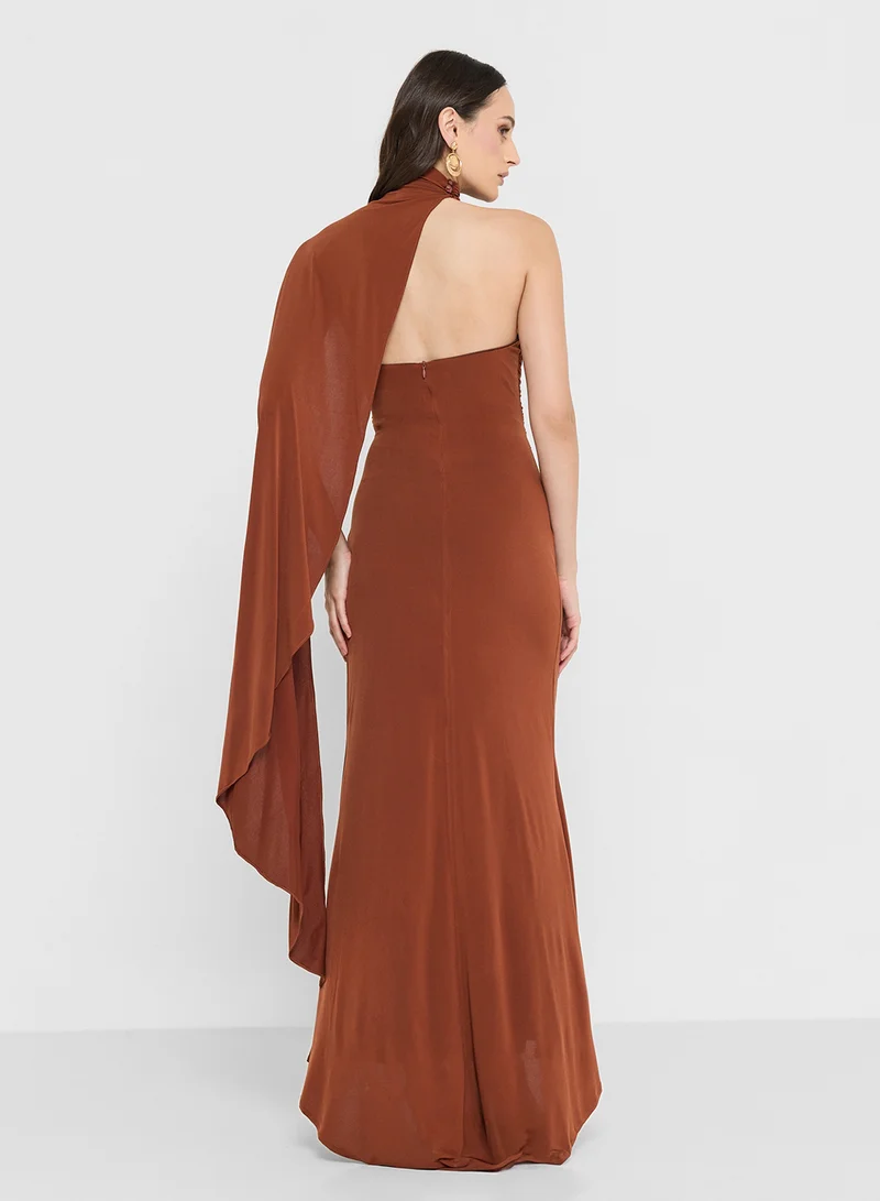 TFNC Maxi Side Slit Dress
