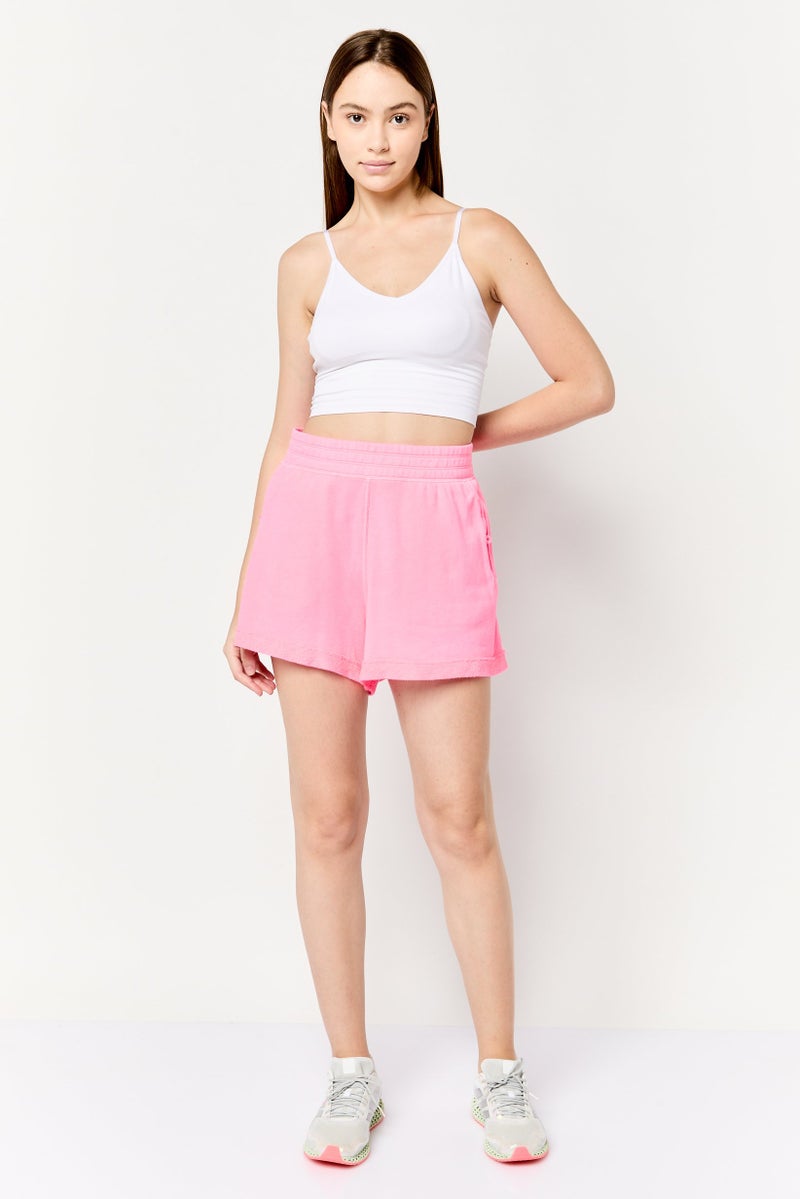 Aerie شورتات أساسية بسيطة للنساء، وردي - Image 2