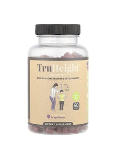 TruHeight  TruHeight, Growth Gummies, Multivitamin, For Ages 5+, Grape, 60 Gummies 