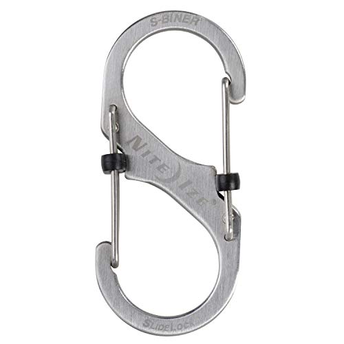 Nite Ize Size3 SBiner SlideLock Dual Carabiner Locking Gates Stainless Steel - Image 3