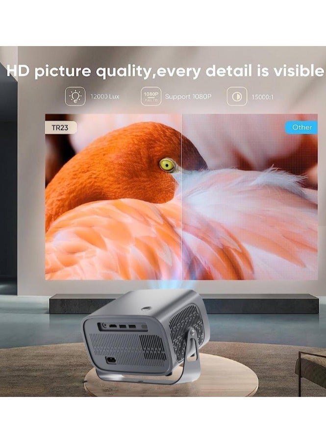 Smart Projector Portable Small Android 11 Projector with 5G/2.4G Dual WiFi BT 1080P LED Portable Video Full HD Smart Projector  - Image 3