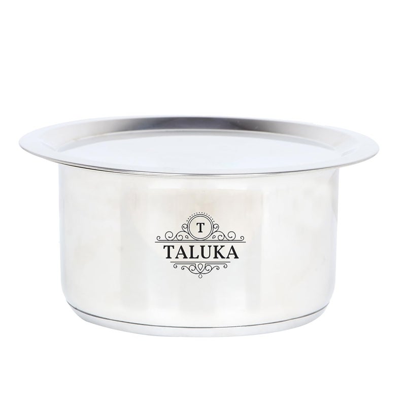 Taluka طقم طناجر قاعدة حثية من الفولاذ المقاوم للصدأ مع غطاء فضي 5 قطع - Image 3