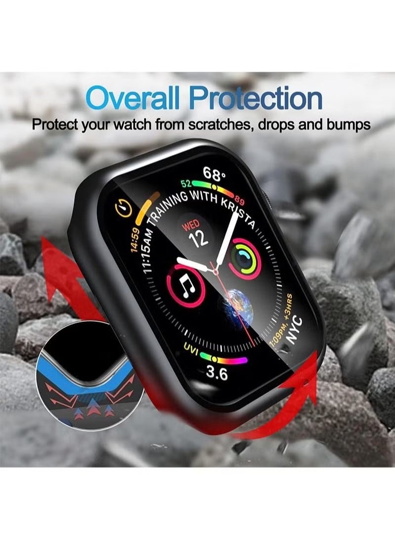 Round Case Screen Protector Compatible with Apple Watch Series 7 45mm Pack of 3 TPU Bumper Covers Full Protection for iWatch Series 7 45mm Accessories  - Image 3