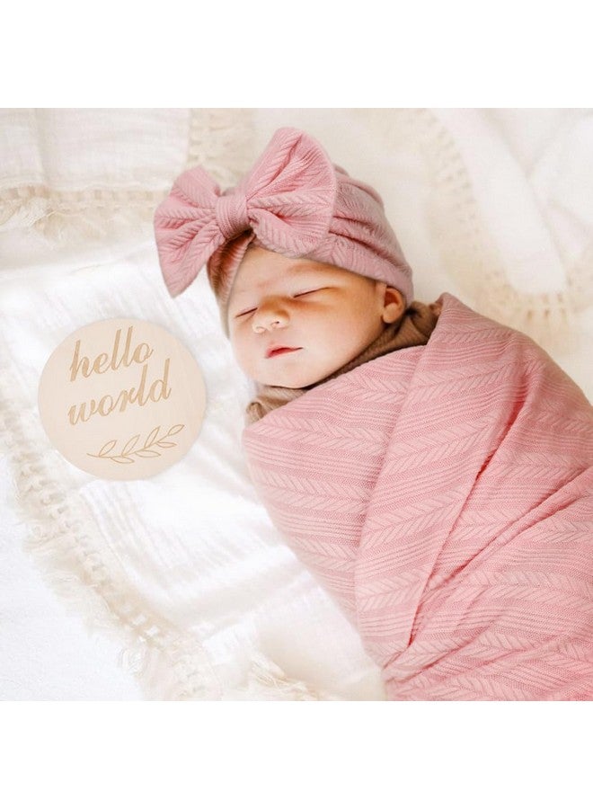 DRESHOW BQUBO Newborn Receiving Blanket Hat Mittens Set for Baby, Unisex Baby Boys Girls Essentials, Newborn Registry Must Haves, Stroller Crib Shower Gifts - Image 2