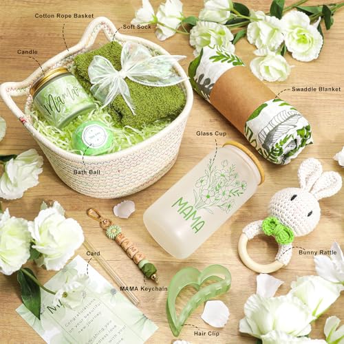 Elysirise New Mom GiftsBaby Shower Gifts for Mom and BabyPregnancy Gift for Expecting Mommy9Piece Care Basket for FirstTime Moms - Image 3