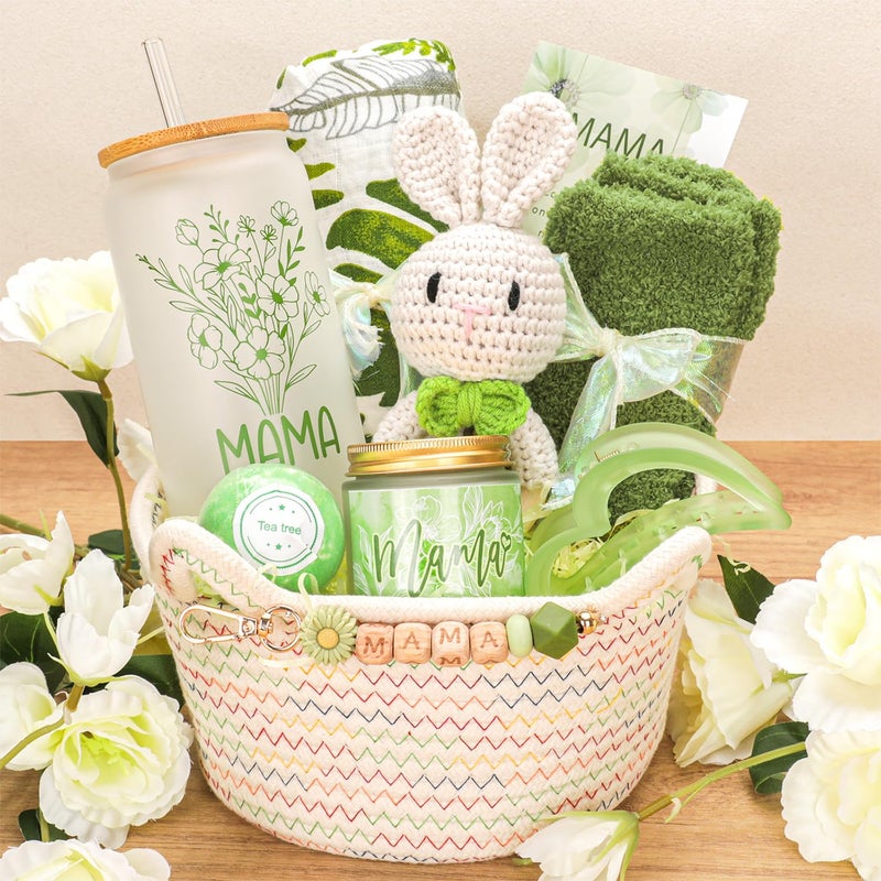 Elysirise New Mom GiftsBaby Shower Gifts for Mom and BabyPregnancy Gift for Expecting Mommy9Piece Care Basket for FirstTime Moms - Image 2