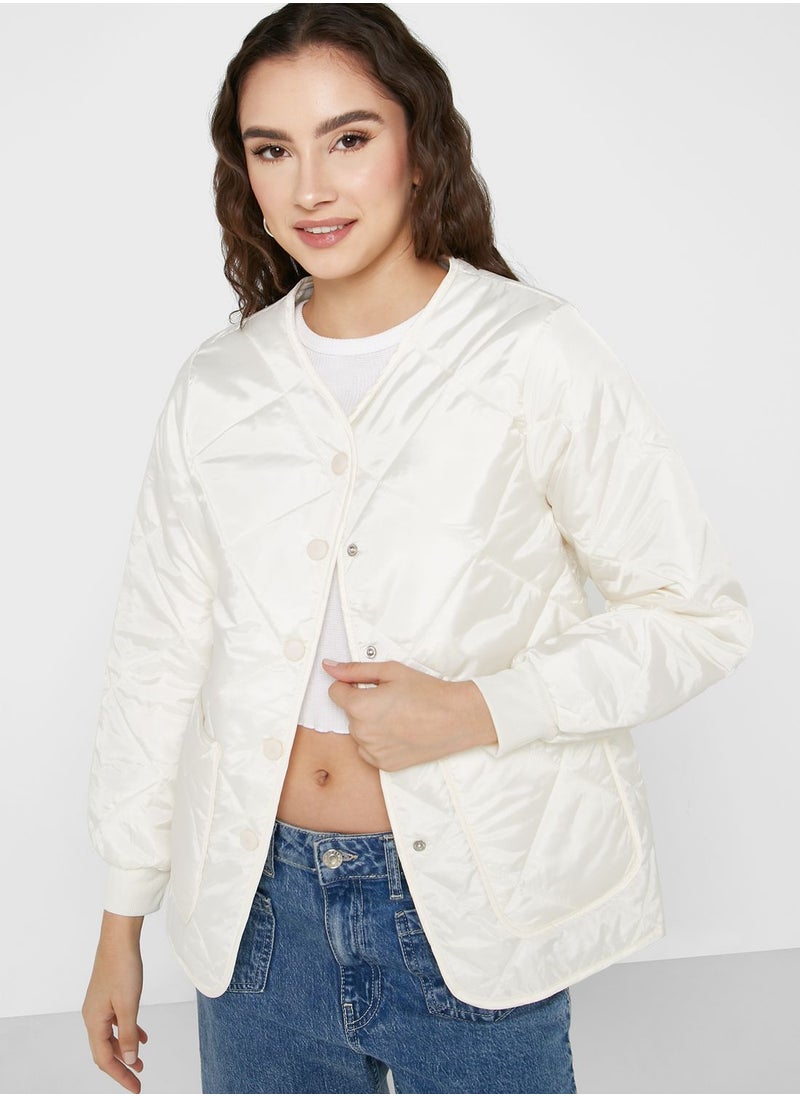 Ginger - Diamond Quilted Jacket - Image 1