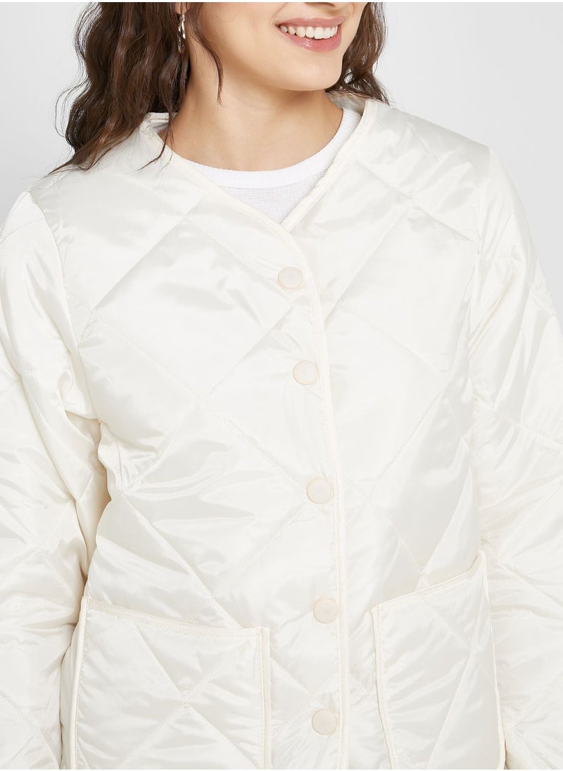 Ginger - Diamond Quilted Jacket - Image 1
