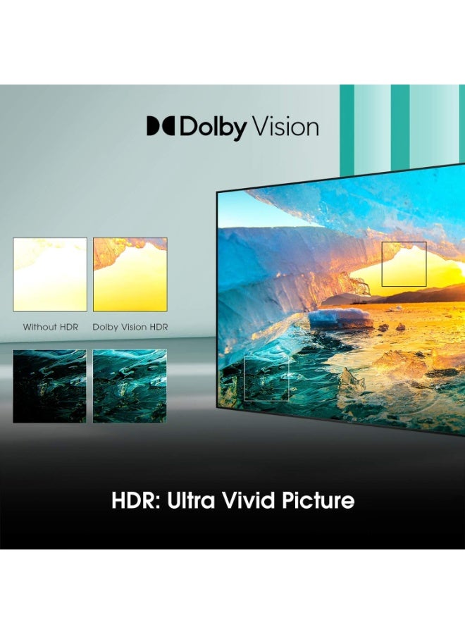 هايسنس تلفاز هايسنس الذكي 50 بوصة 4K UHD LCD دولبي فيجن، 60 هرتز، نظام VIDAA U5، واي فاي، أوامر صوتية - Image 4