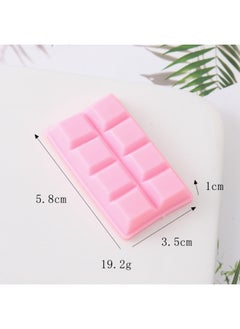 Generic Simulation Chocolate Model Valentine's Day Gift Decoration Chocolate Block Dessert Cake Display Window Photography Props-Color:Large Chocolate Cubes—pink  - Image 1