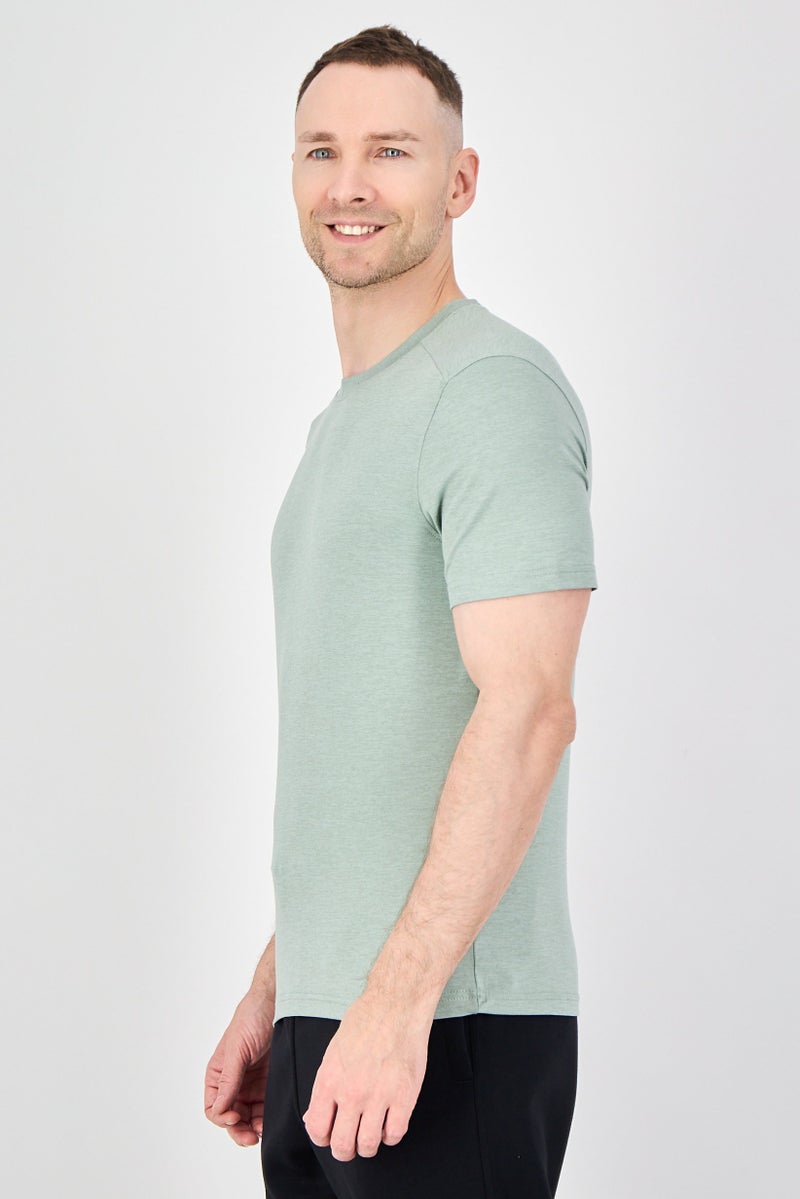 MOTION Men Sportswear Fit Short Sleeve Outdoor T-Shirt, Sage - Image 2