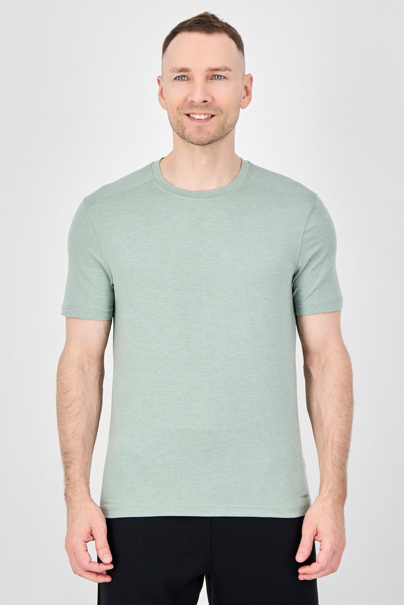 MOTION Men Sportswear Fit Short Sleeve Outdoor T-Shirt, Sage - Image 1