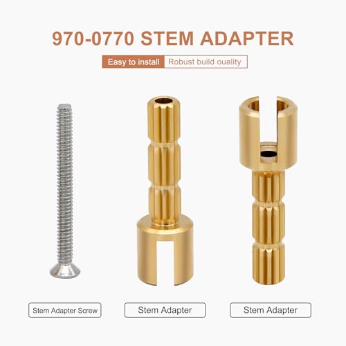 Powswopx 970-0770 Stem Adapter with Screw Replace for 970-0770 Plumbing Equipment, Pfister Securepfit Trims, Shower Handle Stem Extension Tub and Faucet Accessories Valve Extender Trim Repair - Image 5
