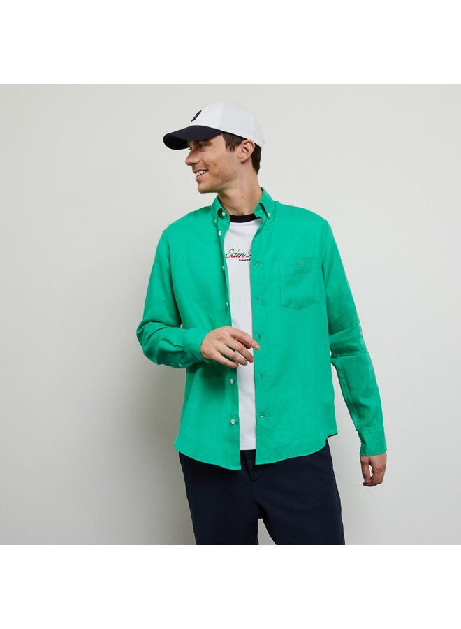 Eden Park Plain linen shirt  - Image 2