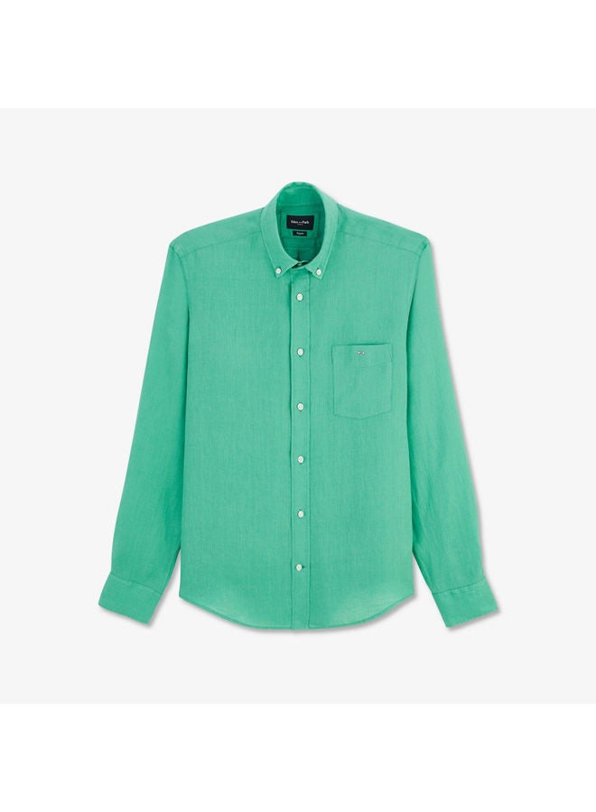 Eden Park Plain linen shirt  - Image 3
