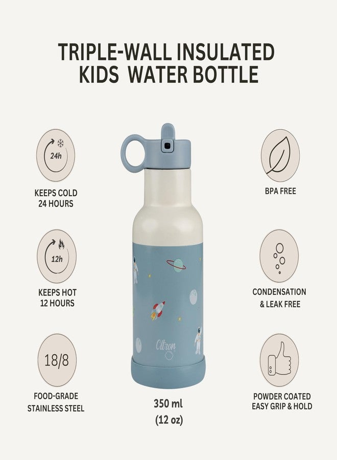 Citron Water Bottle Stainless Steel - 350ml - Vacuum-insulated with a triple wall to maintain drinks at temperature - Liquids stay warm for 12hr and cold for 24hr - Image 2