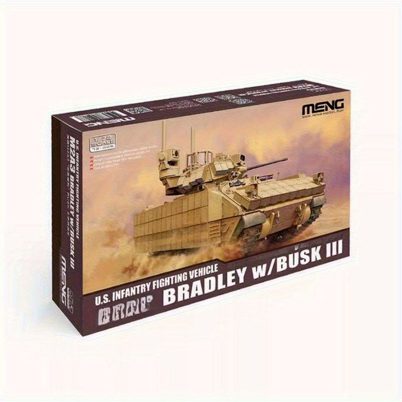 1 72 Scale M2A3 Bradley Infantry Fighting Vehicle Plastic Model Kit With BUSK III - Image 3