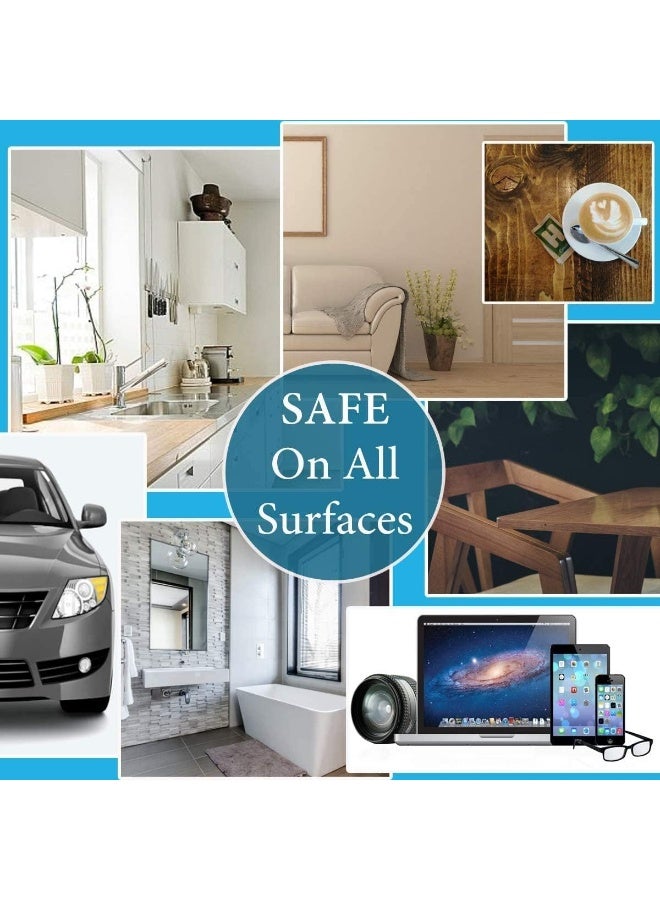 SAQOWARE Microfiber Cleaning Cloth 40x40cm (10 Pcs Pack). All Purpose Towels for Home Appliance, Kitchen & Washroom. Car Washing & Drying High Absorbent Rags. Reusable, Lint-Free & Streak-Free - Image 4