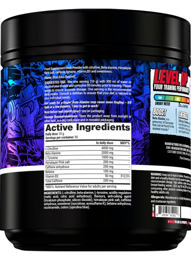 PROSUPPS Mr. Hyde Signature Blue Razz 30 Servings - Pre Workout Energy & Focus Formula - Image 2