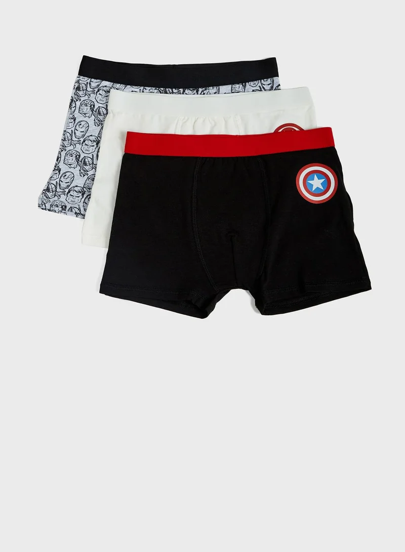 MARVEL Youth 3 Pack Avengers Boxers