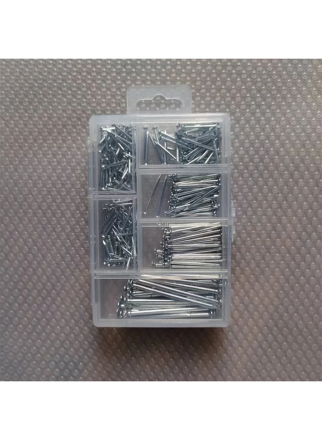 140pcs Hardware Nails Assortment Kit Picture Hanging Wood Wall Nails With Storage Box 6 Sizes - Image 4