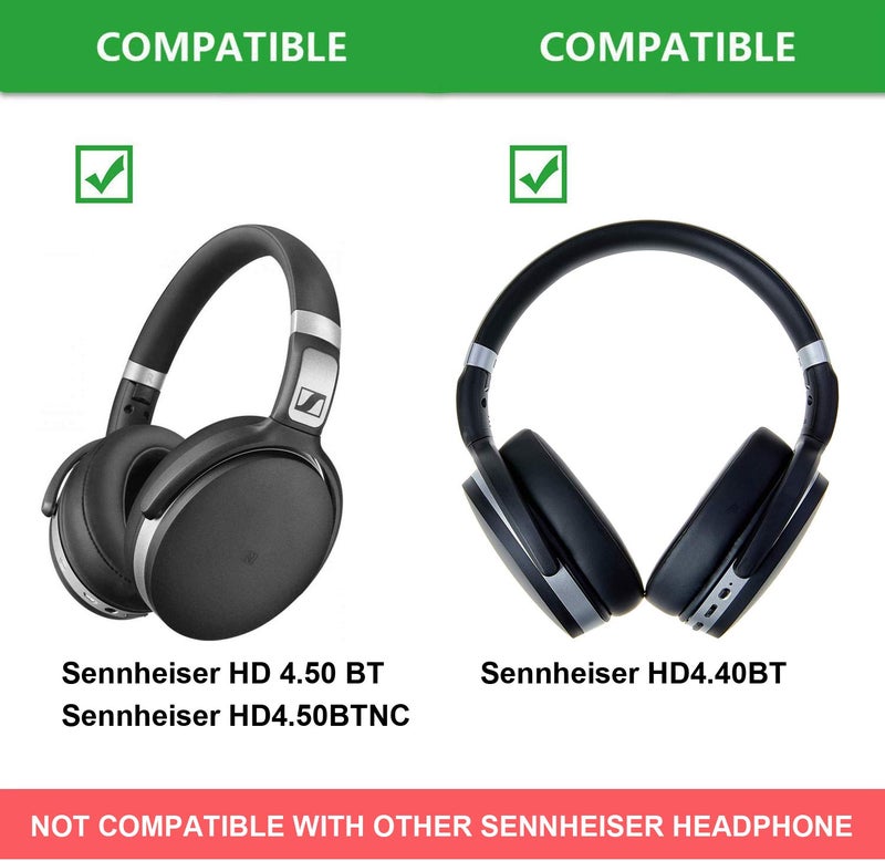 defean وسائد الأذن البديلة، وسائد متوافقة مع Sennheiser HD4.50BT، HD4.50، HD4.50BTNC، HD4.50SE، HD4.40BT، HD4.30G، HD4.20S، HD458BT، HD450، HD450BT، HD400S، HD350BT سماعة الرأس - Image 3