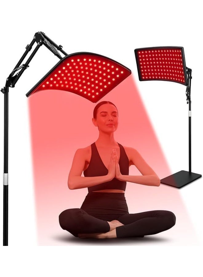 Red Light Therapy for Body, 2 in 1 Removable Red Light Pad Combined with Stand, Infrared Light Therapy Lamp with Timer Control, 660nm 850nm for Elderly Athletes Fitness Pets (with Elastic Strap) - Image 1